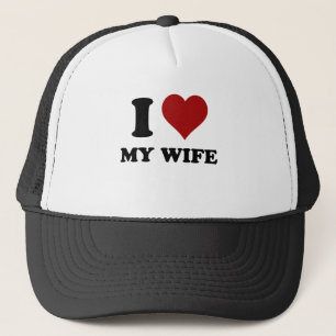 Gorra De Camionero corazón i mi esposa