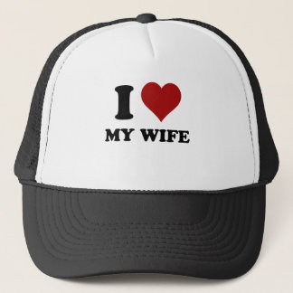 Gorra De Camionero corazón i mi esposa