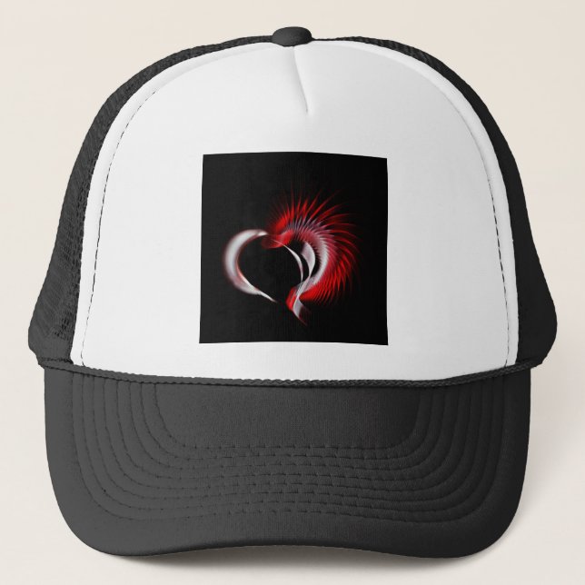 Gorra De Camionero Corazón metalizado (Anverso)