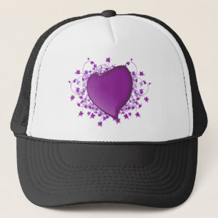 Gorra De Camionero Corazón morado