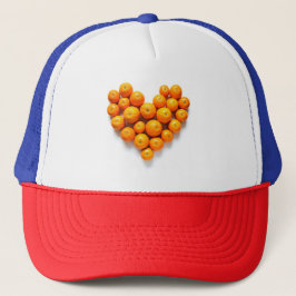 Gorra De Camionero Corazón naranja