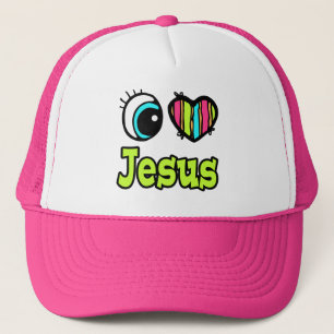 Gorra De Camionero Corazón Ojo Brillante Me Encanta Jesús