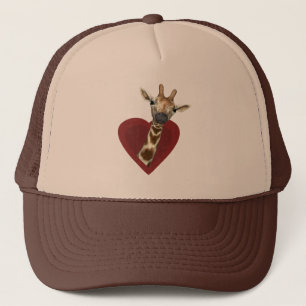 Gorra De Camionero Corazón para las jirafas