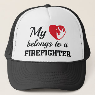 Gorra De Camionero Corazón Pertenece Bombero