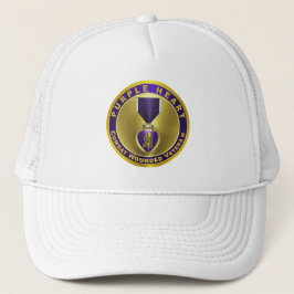 Gorra De Camionero Corazón Púrpura Herido en Combate