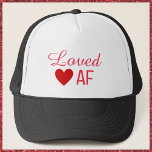 Gorra De Camionero Corazón Rojo Cute Amante AF<br><div class="desc">Diseño de AF con amor por el corazón rojo.</div>