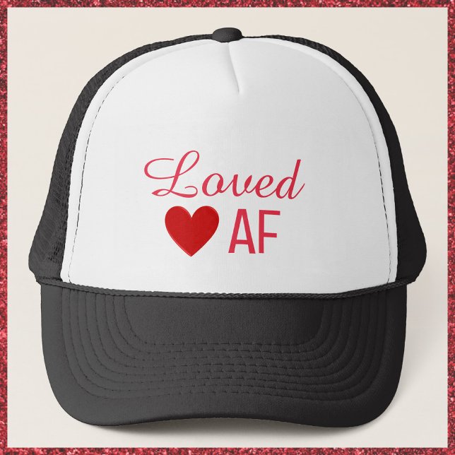 Gorra De Camionero Corazón Rojo Cute Amante AF (Subido por el creador)