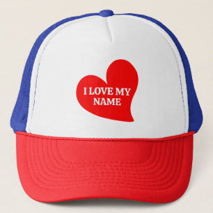 GORRA DE CAMIONERO CORAZÓN ROJO DE MODA TE AMO A MI VALENTÍN ROMÁNTIC