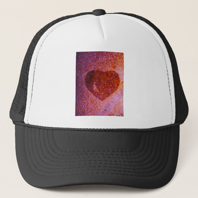 Gorra De Camionero corazón rosa coral (Anverso)