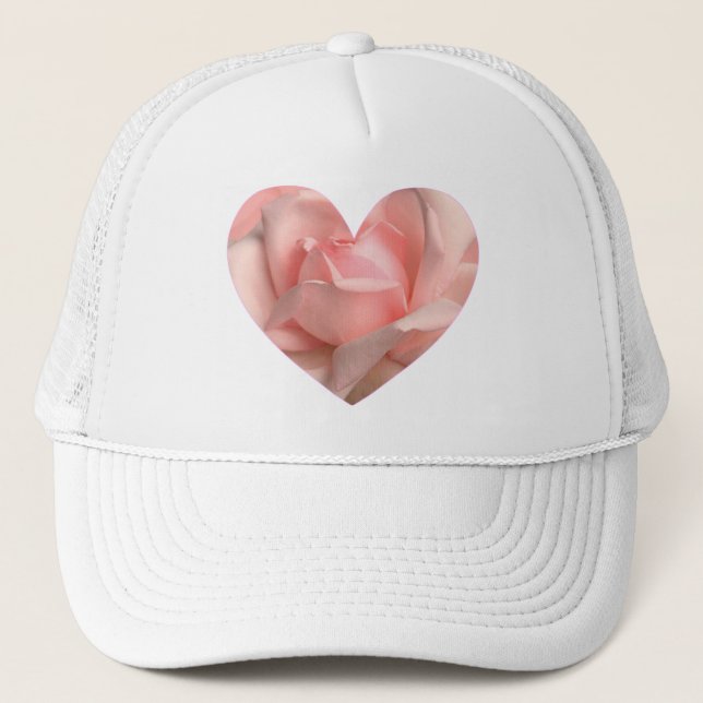 Gorra De Camionero Corazón rosa rosa (Anverso)