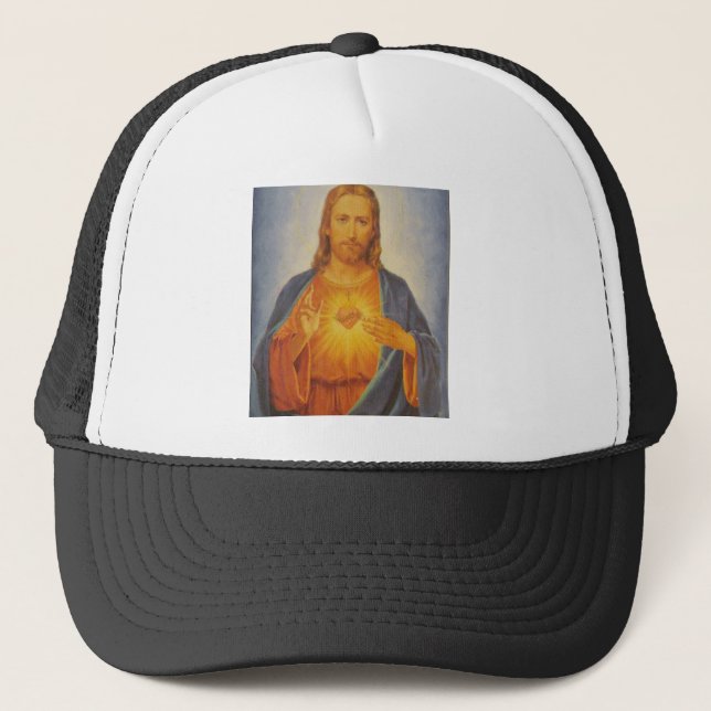 Gorra De Camionero Corazón sagrado de Jesús (Anverso)