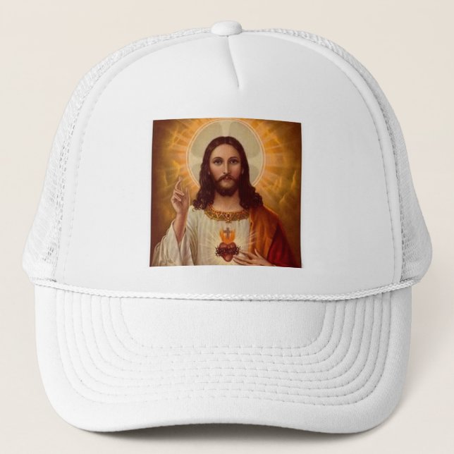 Gorra De Camionero Corazón sagrado de Jesús (Anverso)