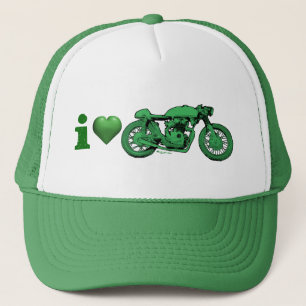 Gorra De Camionero Corazón verde - tarjeta del día de San Valentín -