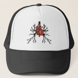 Gorra De Camionero Corazón y pulmones