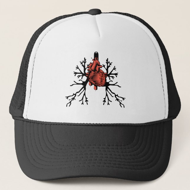 Gorra De Camionero Corazón y pulmones (Anverso)