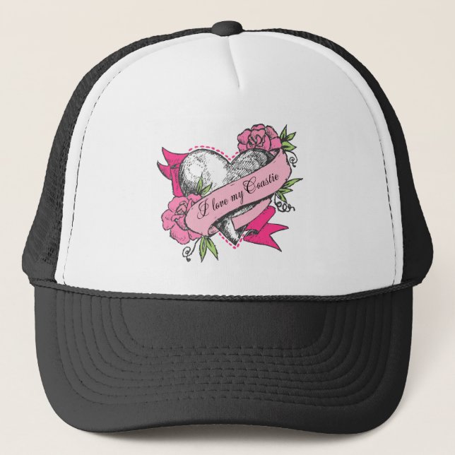 Gorra De Camionero Corazón y Rosas (Anverso)
