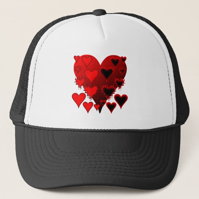 Gorra De Camionero Corazones (Anverso)