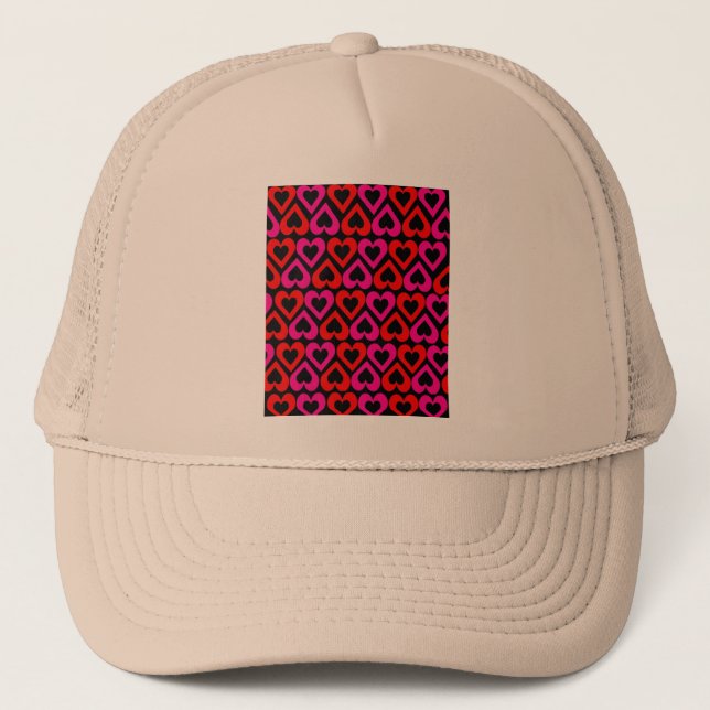 Gorra De Camionero Corazones (Anverso)