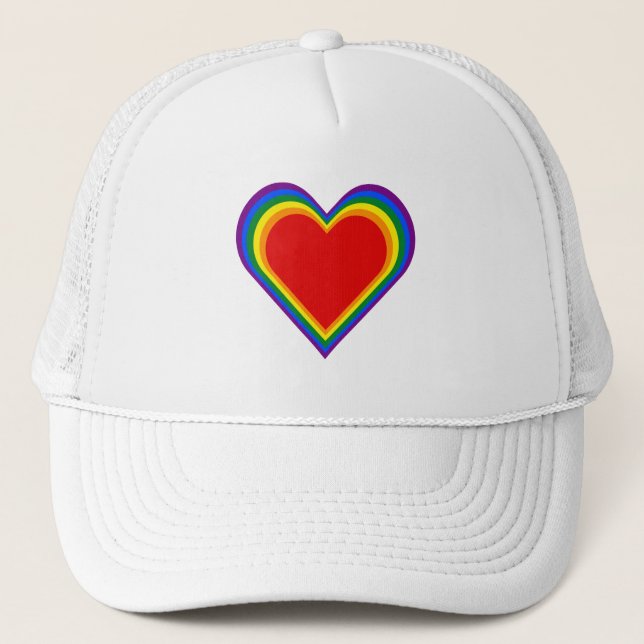 Gorra De Camionero Corazones de Orgullo (Anverso)