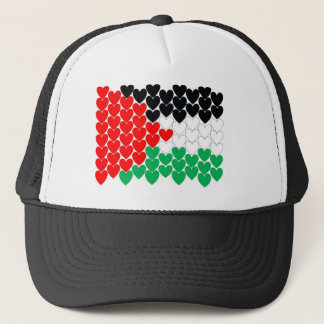 Gorra De Camionero Corazones de Palestina