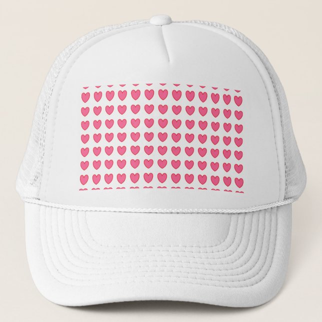 Gorra De Camionero Corazones de Polka (Anverso)