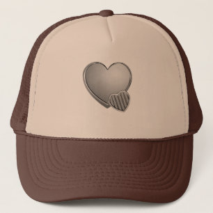 Gorra De Camionero Corazones del cromo