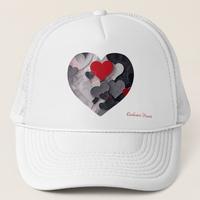 Gorra De Camionero Corazones encantados (Anverso)