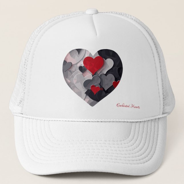 Gorra De Camionero Corazones encantados (Anverso)