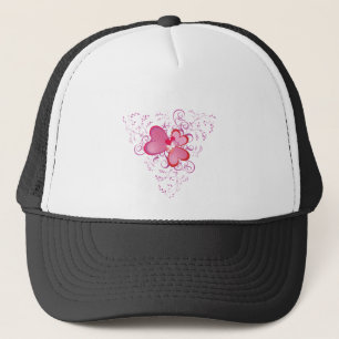 Gorra De Camionero Corazones rosados