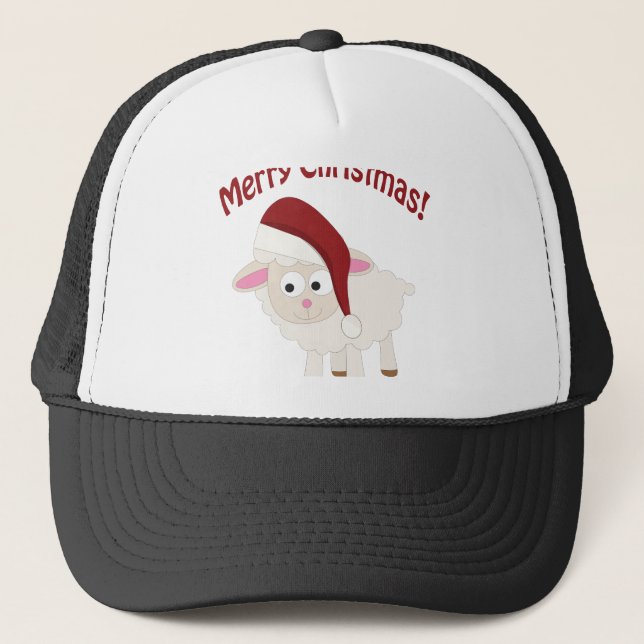 Gorra De Camionero Cordero navideño (Anverso)
