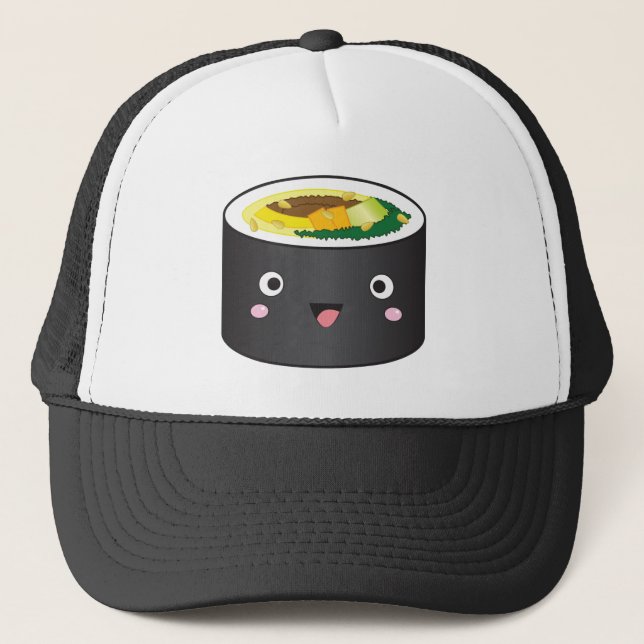 Gorra De Camionero Coreano lindo Gimbap (Anverso)