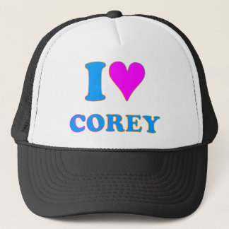 Gorra De Camionero COREY TIGER 80's Retro I LOVE COREY