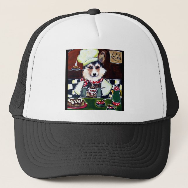 Gorra De Camionero Corgi Chef (Anverso)
