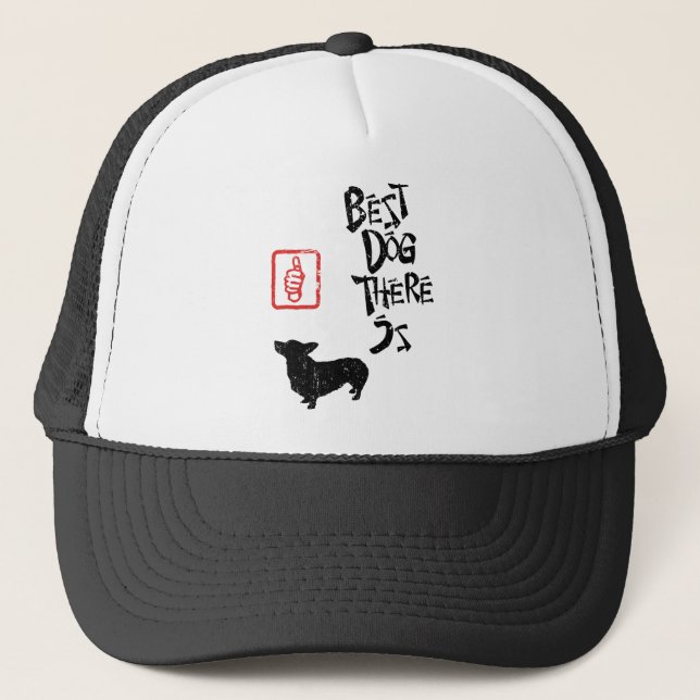 Gorra De Camionero Corgi Galés del Pembroke (Anverso)