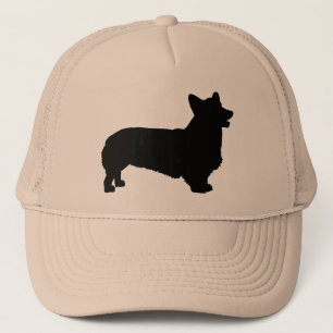 Gorra De Camionero Corgi Galés del Pembroke (negro)