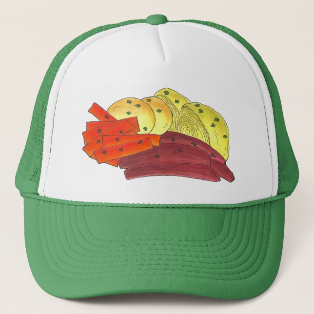 Gorra De Camionero Corned Beef Corned Carrots de col (Anverso)