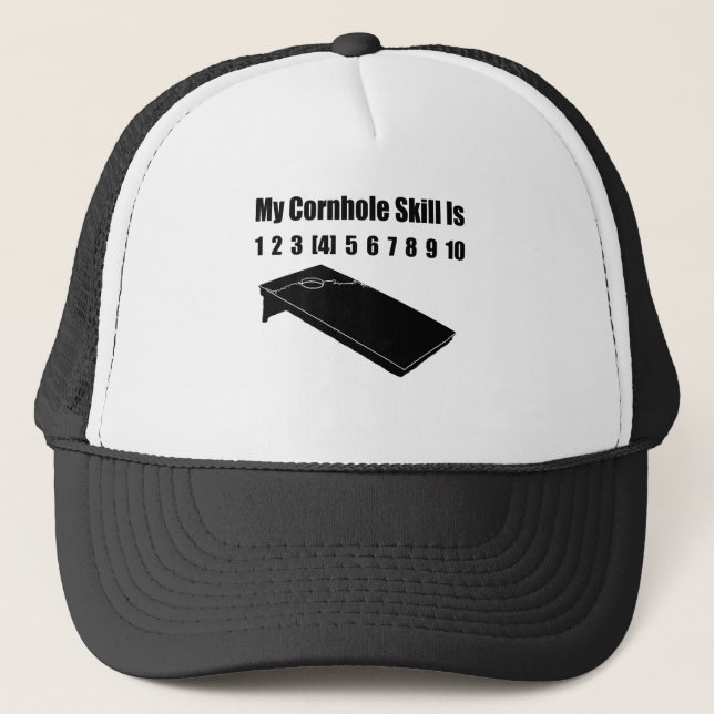 Gorra De Camionero Cornhole Divertido (Anverso)