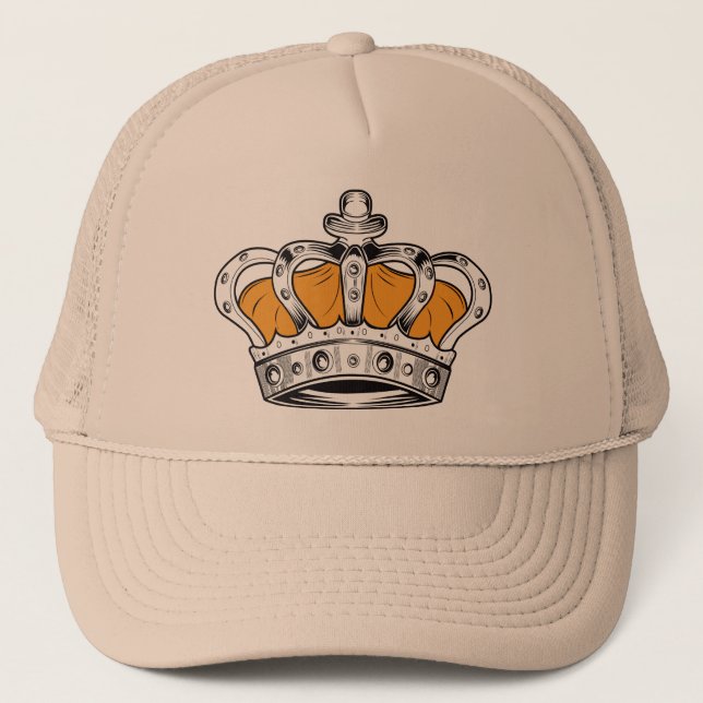 Gorra De Camionero Corona - Amarillo (Anverso)