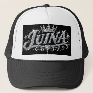 Gorra De Camionero Corona de diamantes de lujo LUINA regalo de nombre