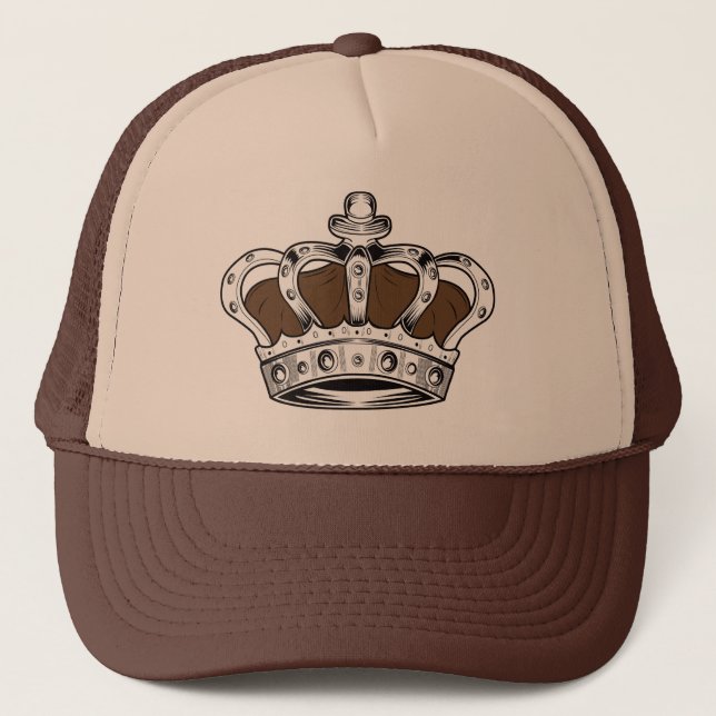 Gorra De Camionero Corona - Marrón (Anverso)