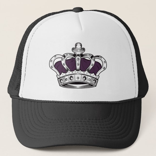 Gorra De Camionero Corona - Púrpura (Anverso)