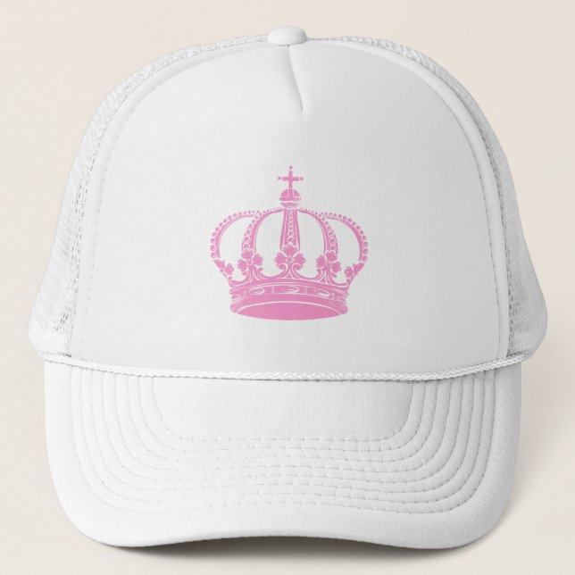 Gorra De Camionero Corona Real 02 - Rosa (Anverso)