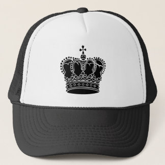 Gorra De Camionero Corona Real - Negro
