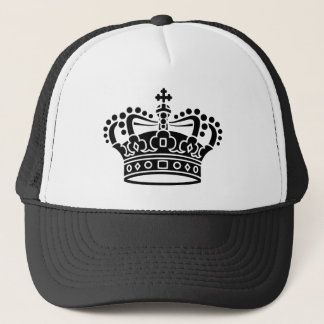 Gorra De Camionero Corona Real - Negro