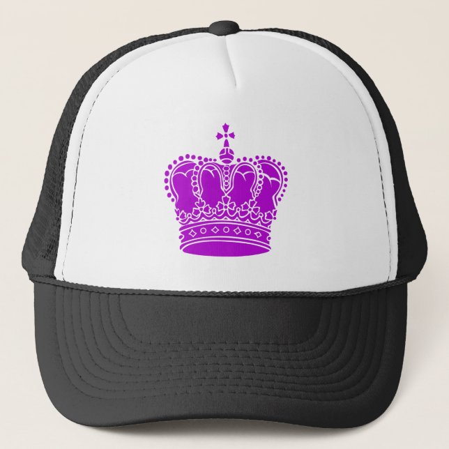Gorra De Camionero Corona Real - Púrpura (Anverso)