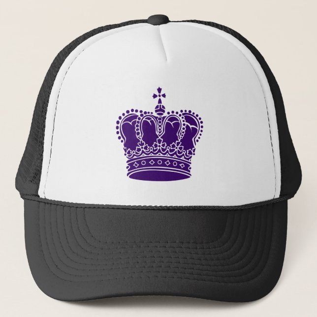 Gorra De Camionero Corona Real - Púrpura Profundo (Anverso)