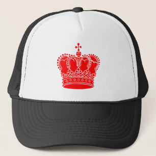 Gorra De Camionero Corona Real - Rojo