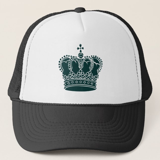 Gorra De Camionero Corona Real - Verde oscuro (Anverso)
