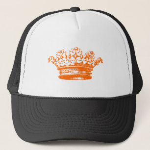 Gorra De Camionero Corona vintage - Naranja