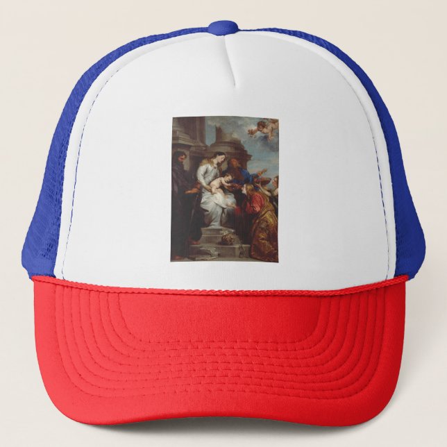 Gorra De Camionero Coronación de San Rosalia por Anthony van Dyck (Anverso)